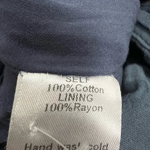 Mod Ref The Trevor Cotton Button-Front Utility Jumpsuit Blue Size S - Picture 8 of 8